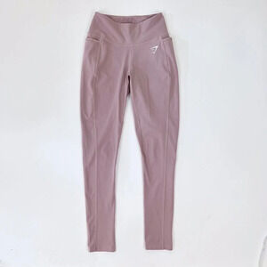 Gymshark Dreamy Leggings Taupe Dusty Rose Athletic Wear Athleisure